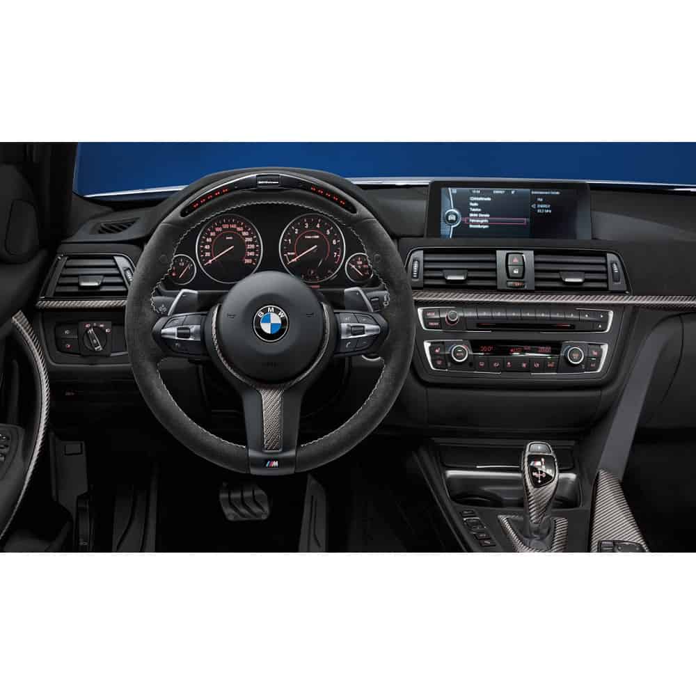 BMW M Performance Lenkrad II Alcantara mit Carbonblende und Race-Display 1er F20 F21 2er F22 F23 3er F30 F31 F34GT 4er F32 F33 F36
