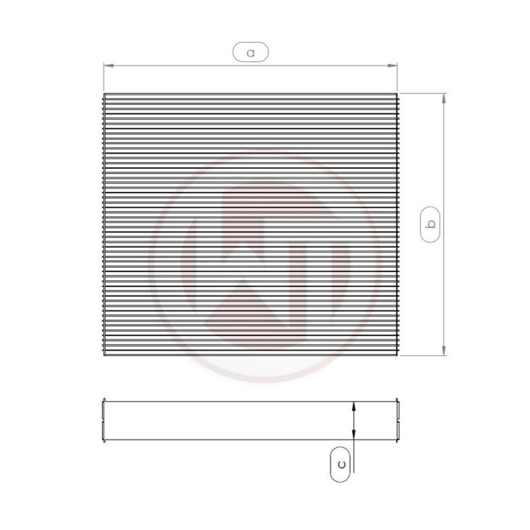 Racing radiator core
